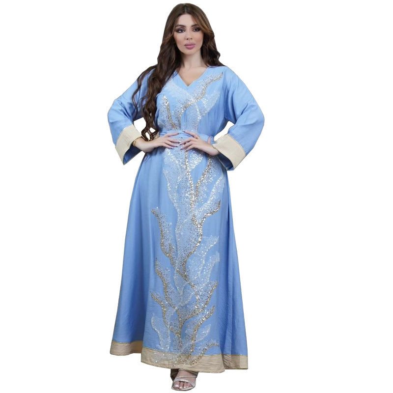 Buy NOW this Women's Jalabiya / Robe Sequin Embroider Fashion or other Jalabiya for Women from Rawdah Al-Jennah