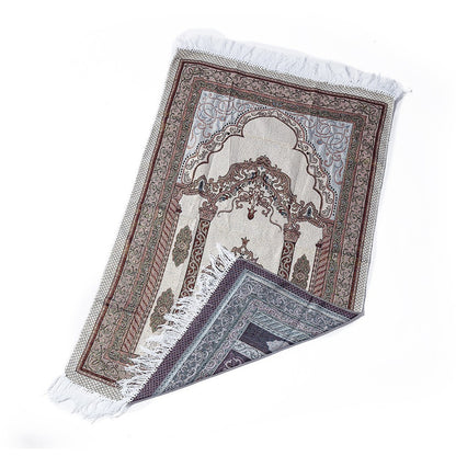 Buy NOW this Prayer Salah Mat - Light Style Machine Woven or other prayer mat from Rawdah Al-Jennah