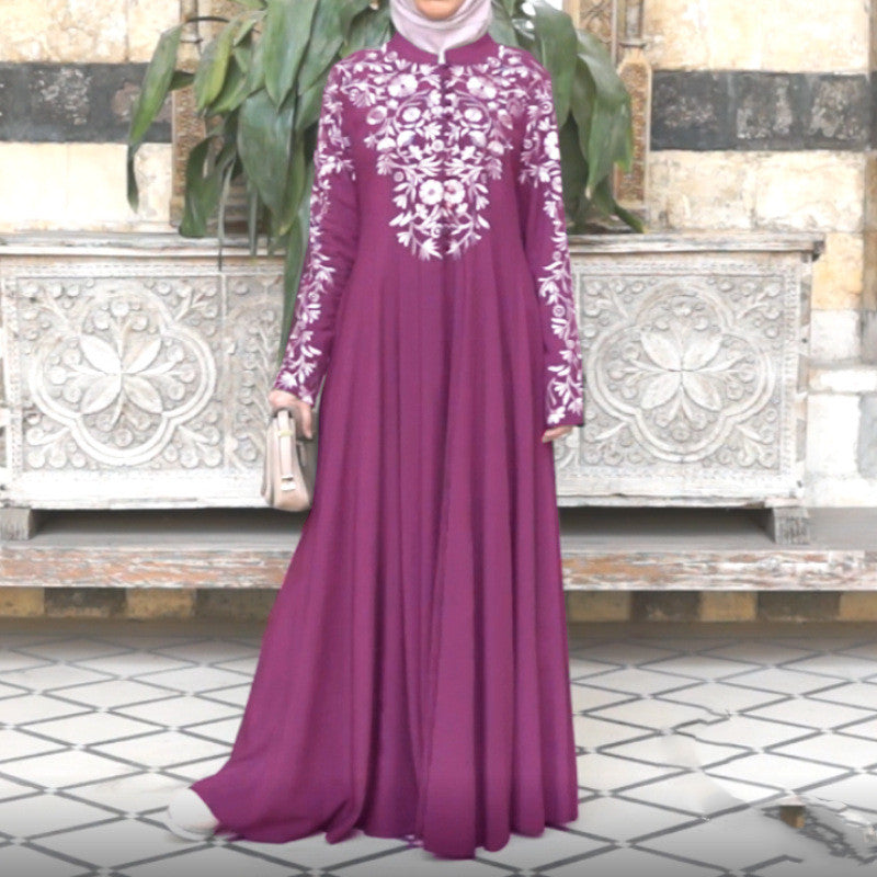 Buy NOW this Modest Dress - Beautiful Traditional Printed Design or other modest dress from Rawdah Al-Jennah