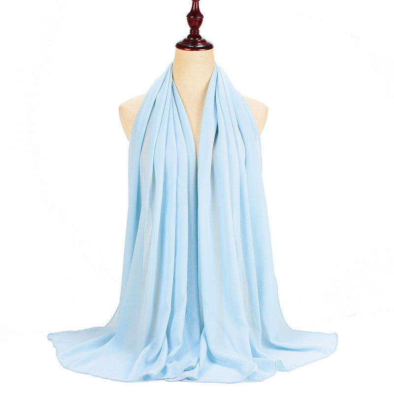 Buy NOW this Hijab - Pearl Chiffon Solid Color Hijabs or other Hijab from Rawdah Al-Jennah