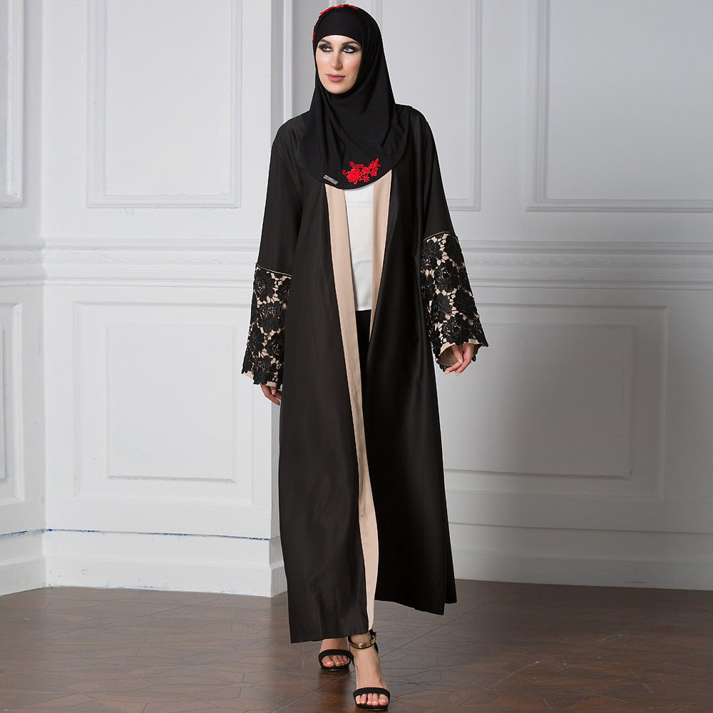 Buy NOW this Abaya - Loose Fitting Abaya with Cuff Stitching or other Abaya from Rawdah Al-Jennah