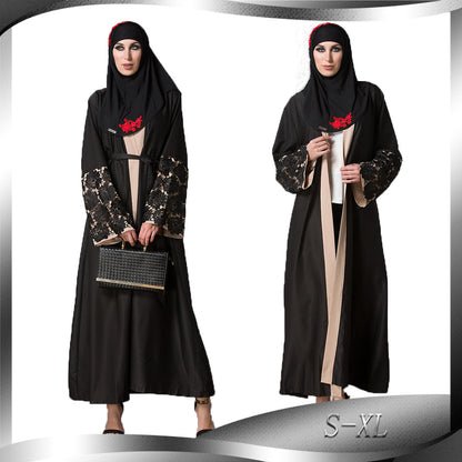 Buy NOW this Abaya - Loose Fitting Abaya with Cuff Stitching or other Abaya from Rawdah Al-Jennah