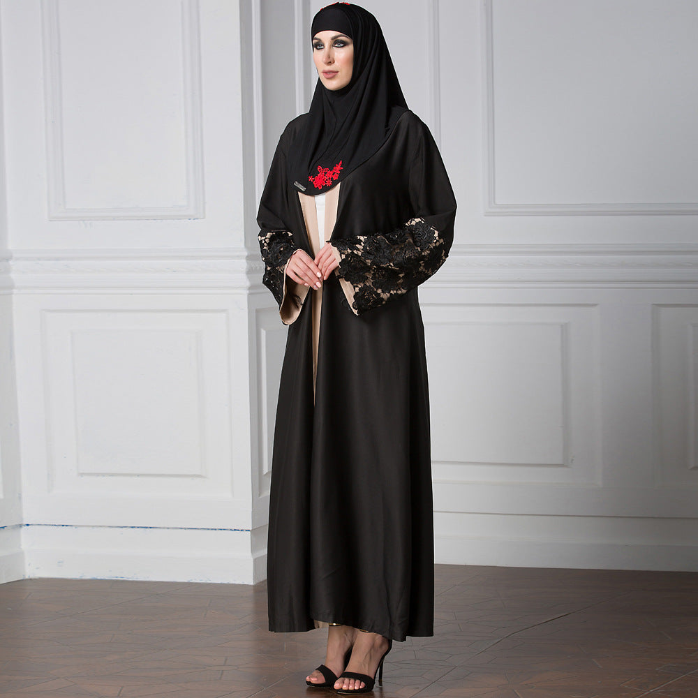 Buy NOW this Abaya - Loose Fitting Abaya with Cuff Stitching or other Abaya from Rawdah Al-Jennah