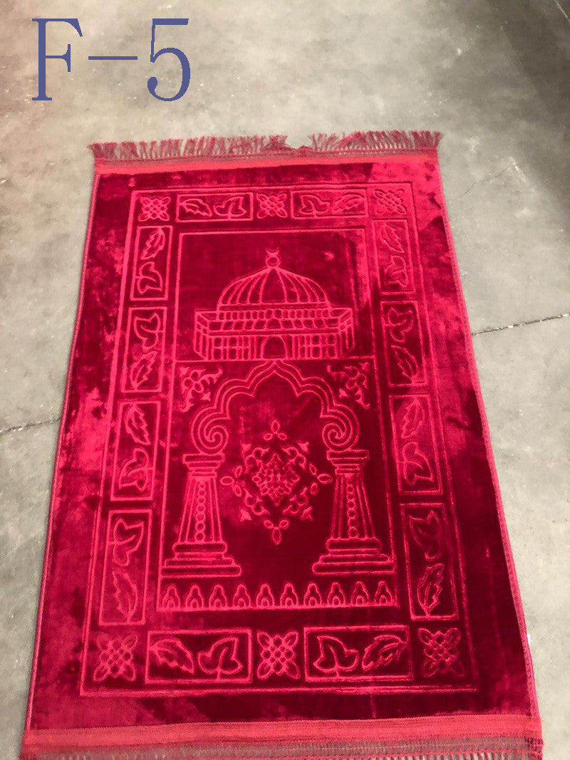 Buy NOW this Flannel Colorful Muslim Prayer Mat or other Prayer Mat from Rawdah Al-Jennah