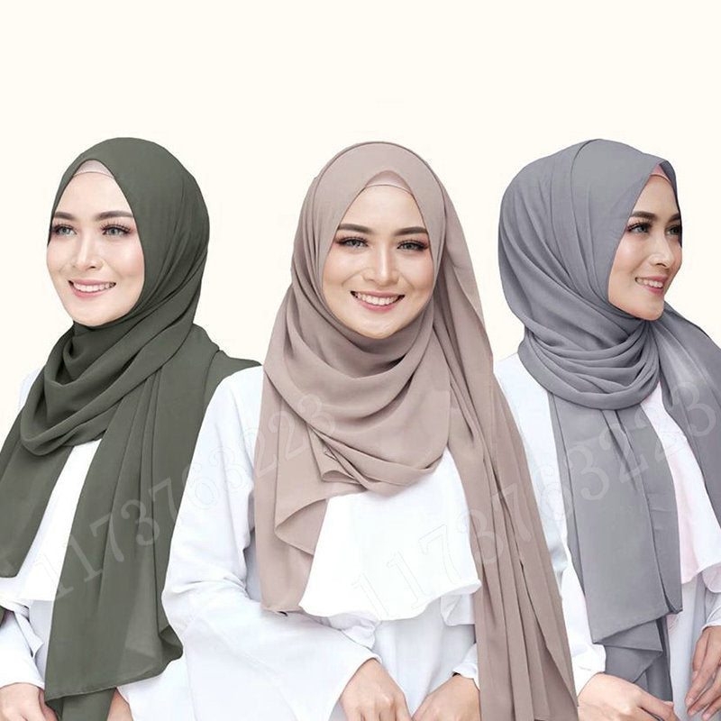 Buy NOW this Hijab - Pearl Chiffon Solid Color Hijabs or other Hijab from Rawdah Al-Jennah