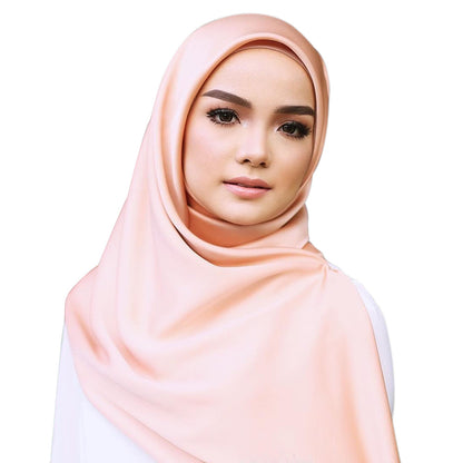 Buy NOW this Hijab - Satin Bright Monochrome Hijabs or other Hijabs from Rawdah Al-Jennah