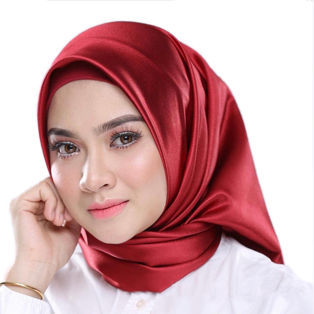 Buy NOW this Hijab - Satin Bright Monochrome Hijabs or other Hijabs from Rawdah Al-Jennah