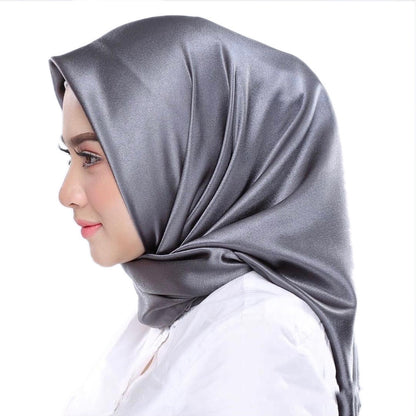 Buy NOW this Hijab - Satin Bright Monochrome Hijabs or other Hijabs from Rawdah Al-Jennah