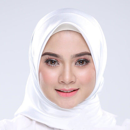 Buy NOW this Hijab - Satin Bright Monochrome Hijabs or other Hijabs from Rawdah Al-Jennah