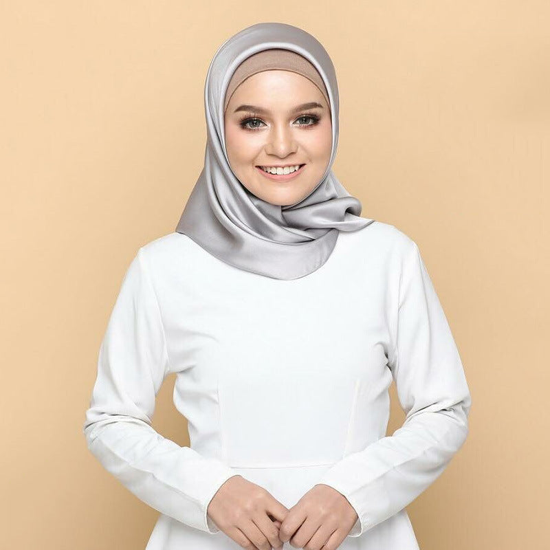 Buy NOW this Hijab - Satin Bright Monochrome Hijabs or other Hijabs from Rawdah Al-Jennah