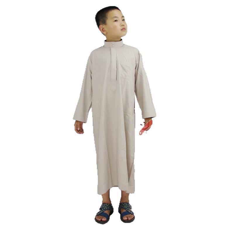 Buy NOW this Boy's Thobe - Washed Velvet Embroidered With Stand Collar or other Boys Thobe from Rawdah Al-Jennah