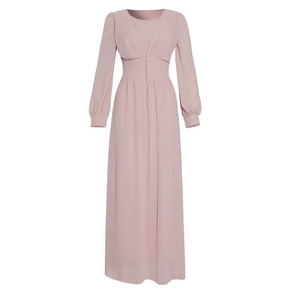 Buy NOW this Modest Dress - Women's Long Sleeve Chiffon Dress or other modest dress from Rawdah Al-Jennah