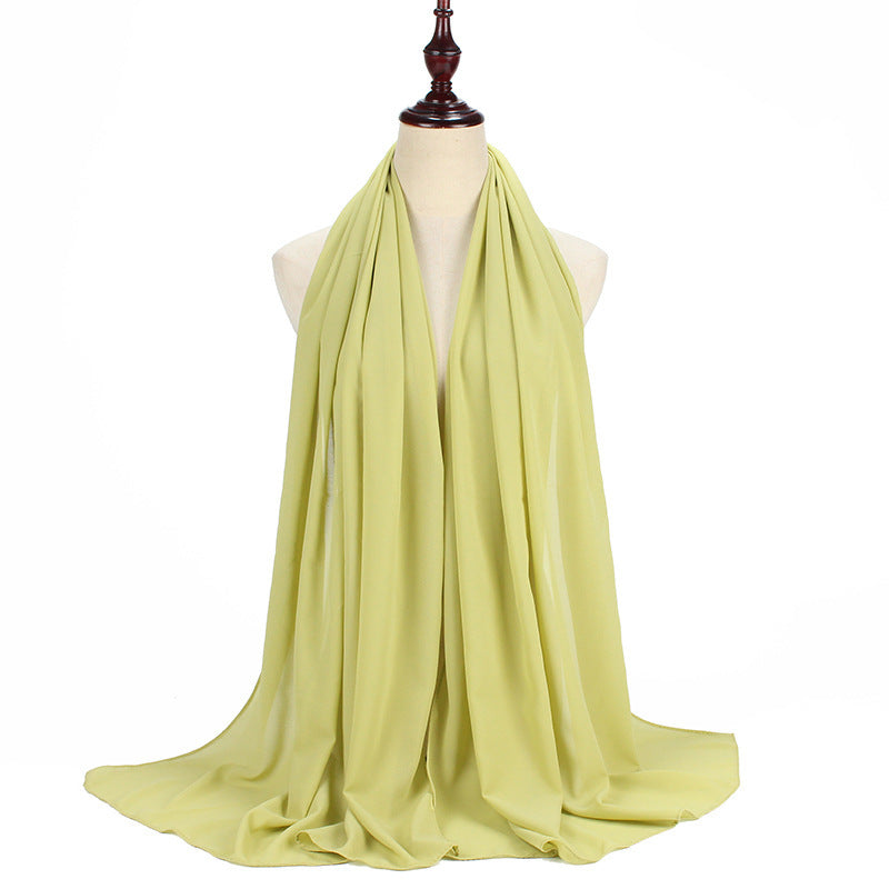 Buy NOW this Hijab - Pearl Chiffon Solid Color Hijabs or other Hijab from Rawdah Al-Jennah