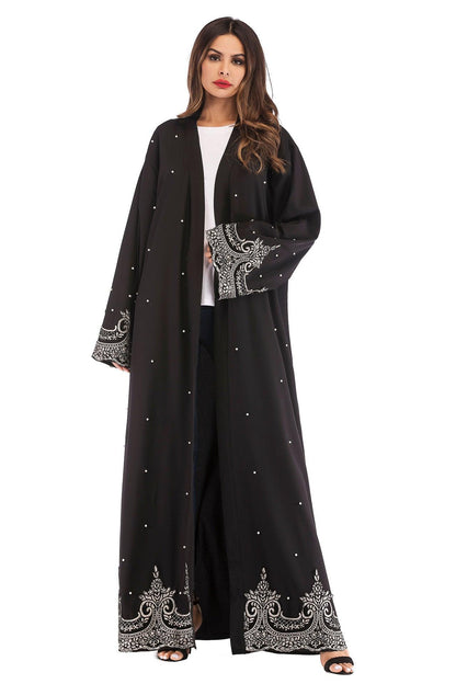 Buy NOW this New Style Abaya - Embroidered & Beaded Design or other Abaya from Rawdah Al-Jennah