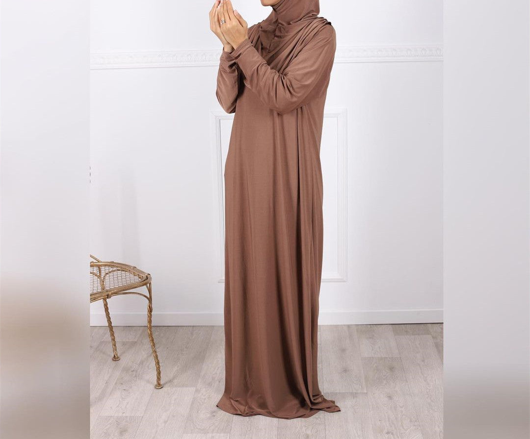 Buy NOW this Salat / Prayer Robe - Solid Color One Size Hooded Robe or other Prayer Robe from Rawdah Al-Jennah