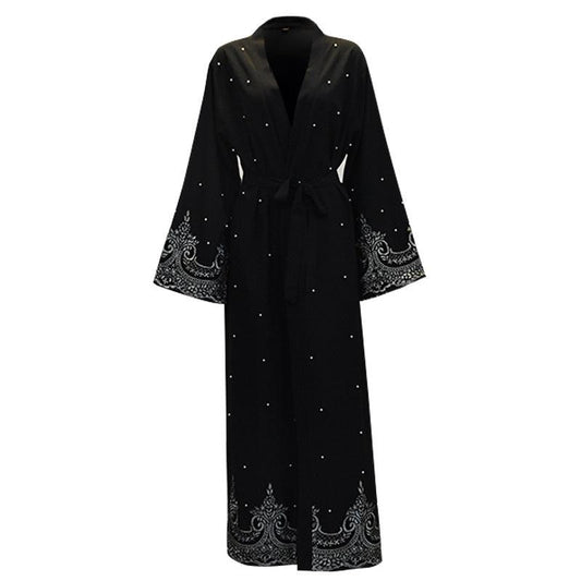 Buy NOW this New Style Abaya - Embroidered & Beaded Design or other Abaya from Rawdah Al-Jennah