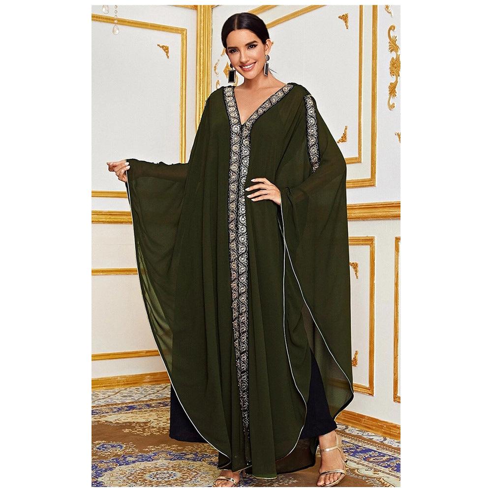 Buy NOW this Abaya - Women's Fashion Classical And Ethnic Style Loose fitting or other Abaya from Rawdah Al-Jennah