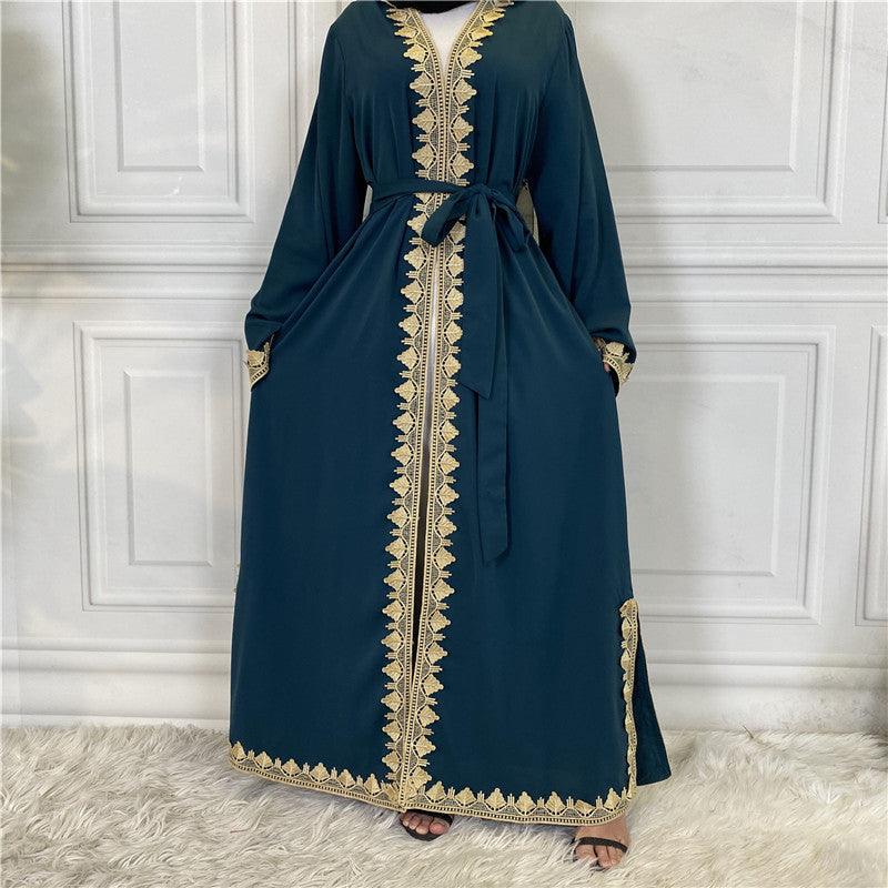 Buy NOW this Abaya - Casual, Elegant, Embroidered Lace Edges or other Abaya from Rawdah Al-Jennah