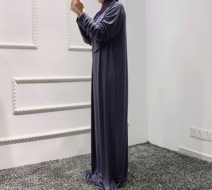 Buy NOW this Salat / Prayer Robe - Solid Color One Size Hooded Robe or other Prayer Robe from Rawdah Al-Jennah