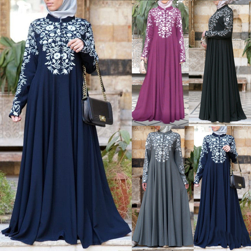 Buy NOW this Modest Dress - Beautiful Traditional Printed Design or other modest dress from Rawdah Al-Jennah