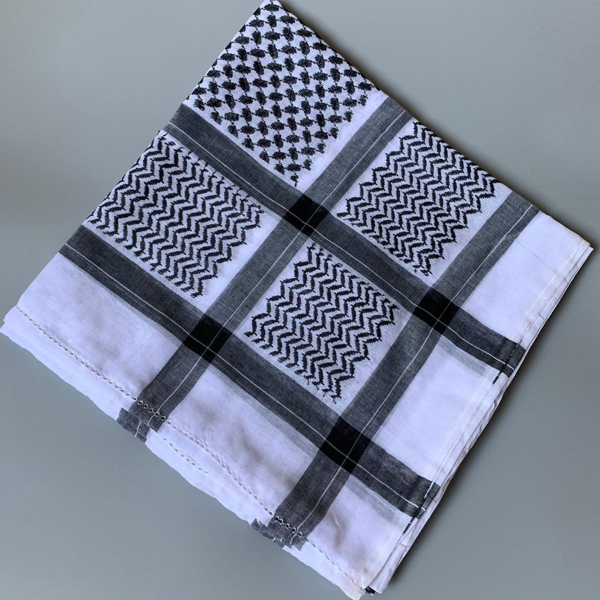 Buy NOW this Men's Scarf - Saudi Style Design Men's Headscarf or other scarf from Rawdah Al-Jennah