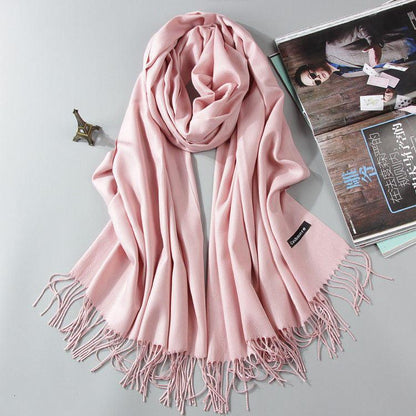 Hijab / Scarf - Fashion Cashmere Dual-use Hijab / Shawl Warm Scarf - Rawdah Al-Jennah