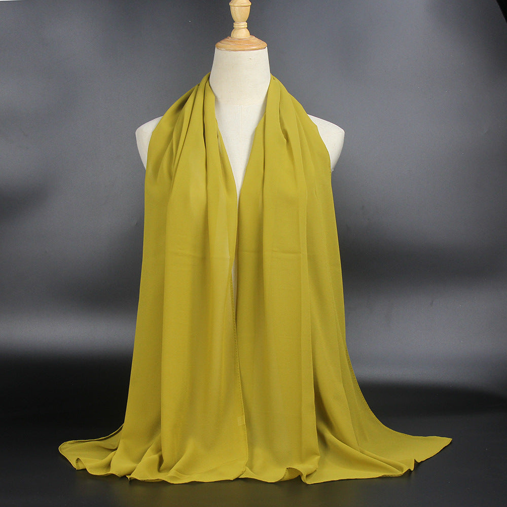 Buy NOW this Hijab - Pearl Chiffon Solid Color Hijabs or other Hijab from Rawdah Al-Jennah