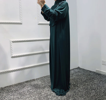 Buy NOW this Salat / Prayer Robe - Solid Color One Size Hooded Robe or other Prayer Robe from Rawdah Al-Jennah