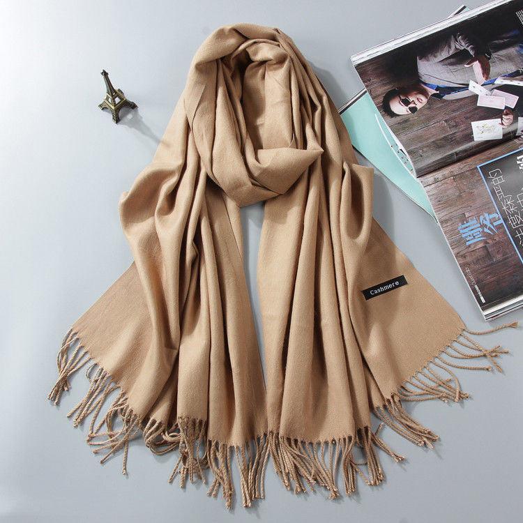 Hijab / Scarf - Fashion Cashmere Dual-use Hijab / Shawl Warm Scarf - Rawdah Al-Jennah