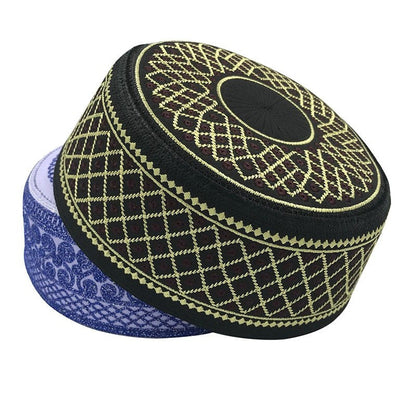 Buy NOW this Men's / Boys Coofie / hat - Cotton Embroidered Islamic Caps or other Coofie / Cap / hats from Rawdah Al-Jennah