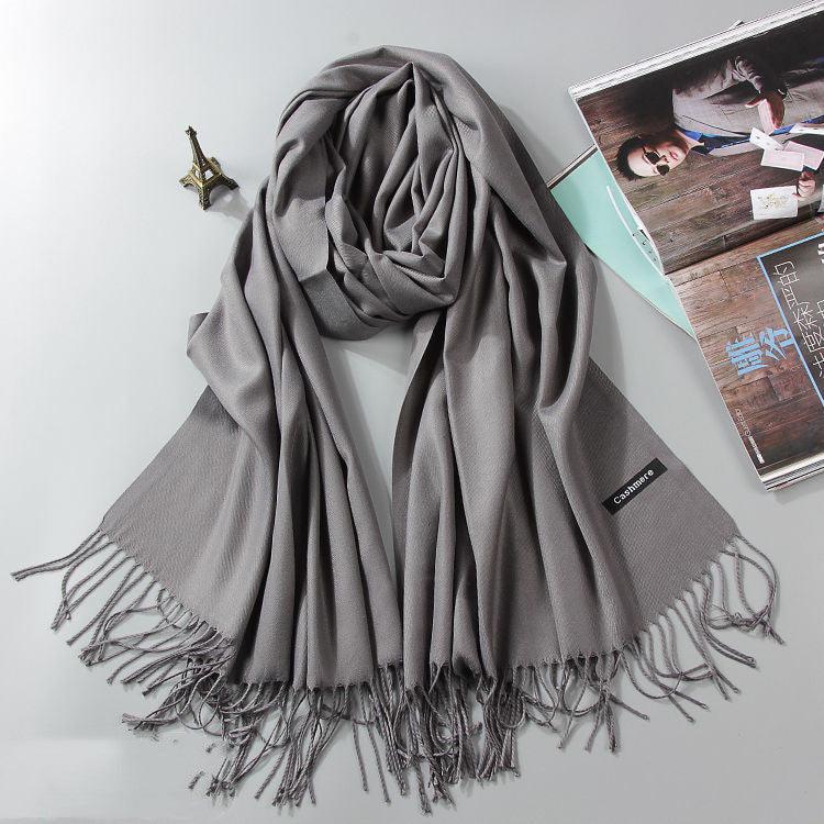 Hijab / Scarf - Fashion Cashmere Dual-use Hijab / Shawl Warm Scarf - Rawdah Al-Jennah