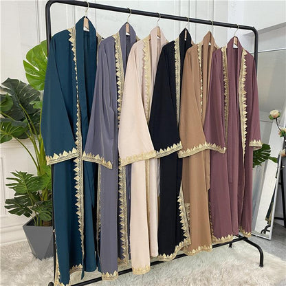 Buy NOW this Abaya - Casual, Elegant, Embroidered Lace Edges or other Abaya from Rawdah Al-Jennah