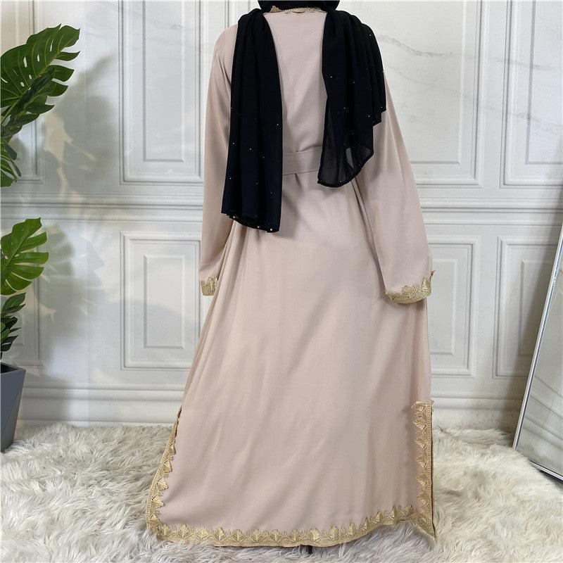 Buy NOW this Abaya - Casual, Elegant, Embroidered Lace Edges or other Abaya from Rawdah Al-Jennah