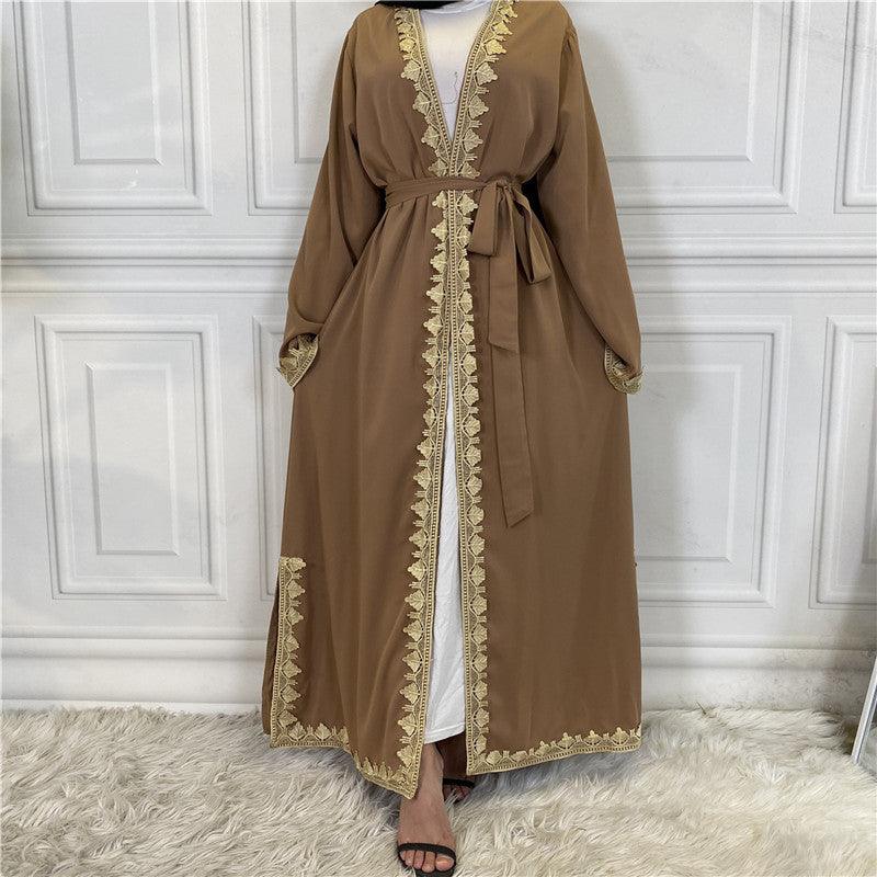 Buy NOW this Abaya - Casual, Elegant, Embroidered Lace Edges or other Abaya from Rawdah Al-Jennah