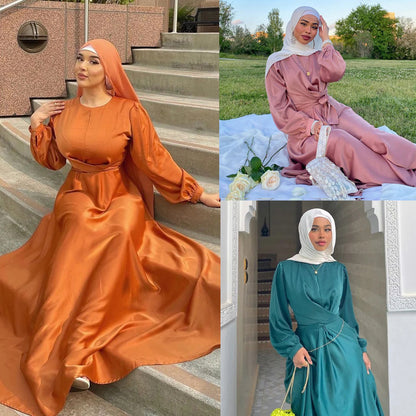 Buy NOW this Modest Dress- Colorful Full Length Dress With Robe or other Modest Dresses from Rawdah Al-Jennah