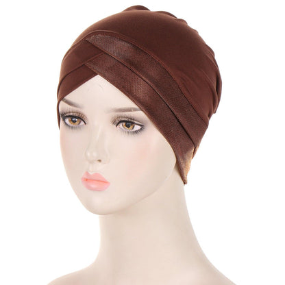 Buy NOW this Hijab - Bright Silk Forehead Cross Women's Hijab Cap or other Hijab Cap from Rawdah Al-Jennah