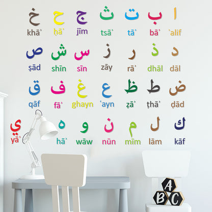 Buy NOW this Learn Arabic - Color Arabic Digital Wall Sticker or other Educational Materials from Rawdah Al-Jennah