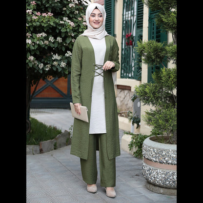 Buy NOW this Abaya / Dress Set - Three-piece Set Southeast Asia Style or other Abaya / Dress Set from Rawdah Al-Jennah