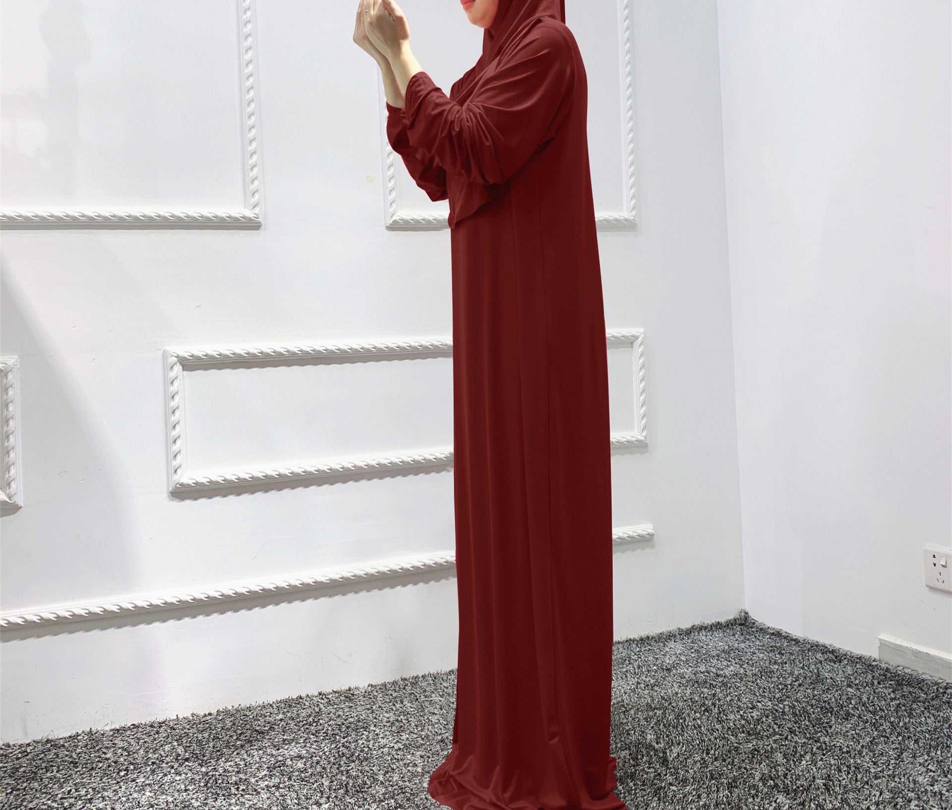 Buy NOW this Salat / Prayer Robe - Solid Color One Size Hooded Robe or other Prayer Robe from Rawdah Al-Jennah