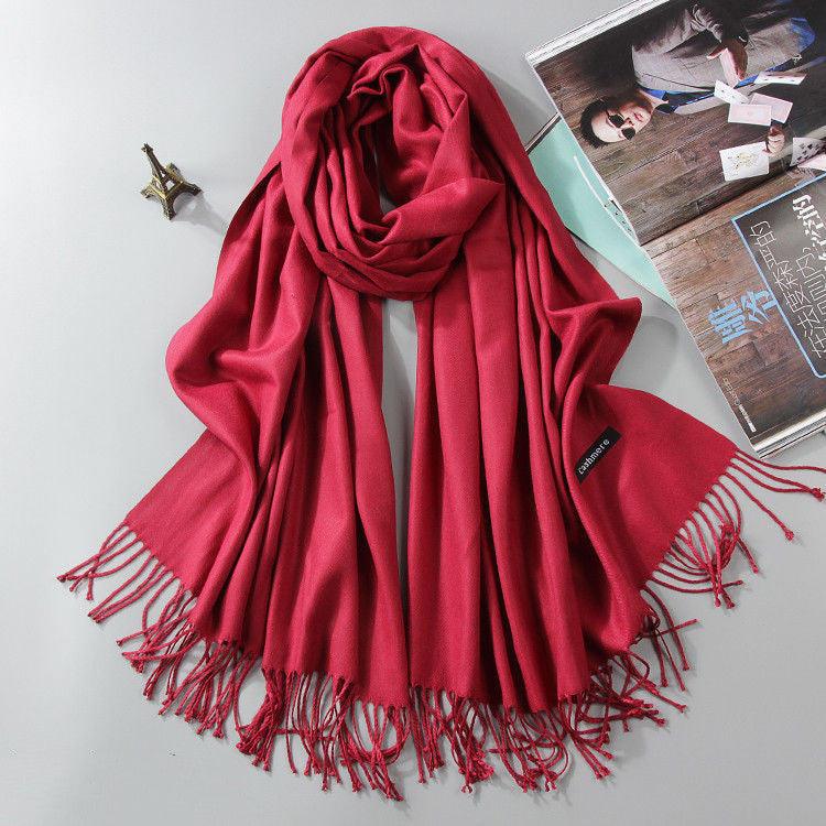 Hijab / Scarf - Fashion Cashmere Dual-use Hijab / Shawl Warm Scarf - Rawdah Al-Jennah