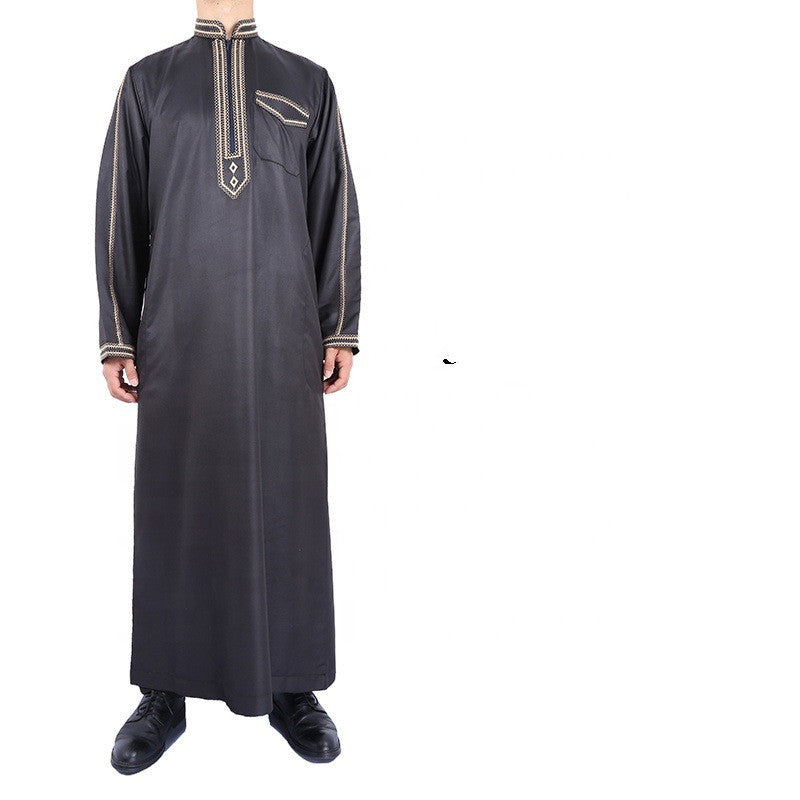 Buy NOW this Men's Thobe / Jalabiya - Polyester Cotton Embroidered Robe or other Thobe / Kandoora / Jalabiya from Rawdah Al-Jennah