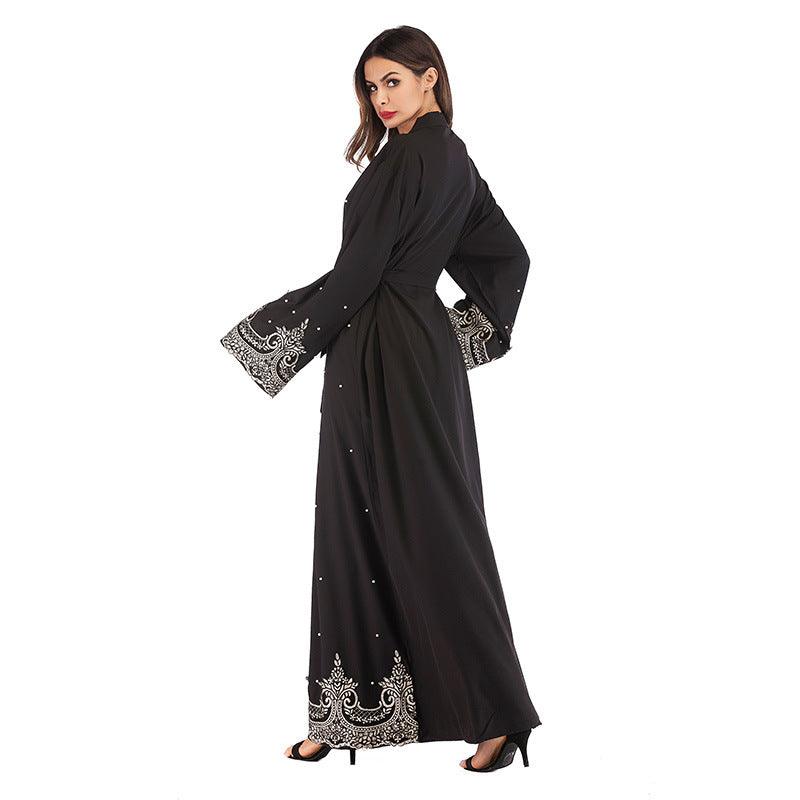 Buy NOW this New Style Abaya - Embroidered & Beaded Design or other Abaya from Rawdah Al-Jennah