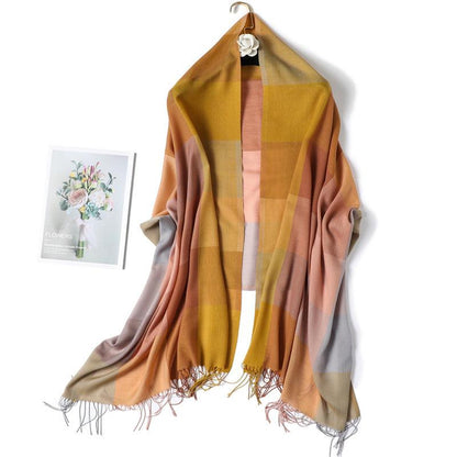 Hijab / Scarf - Thin Fashion Fringe Versatile Decorative Hijab / Scarf - Rawdah Al-Jennah