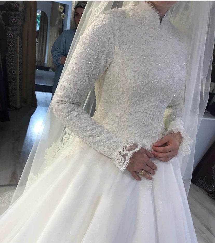 Buy NOW this Modest Dress - Ball Gown / Modest Bride Wedding Gown or other Modest Dresses from Rawdah Al-Jennah