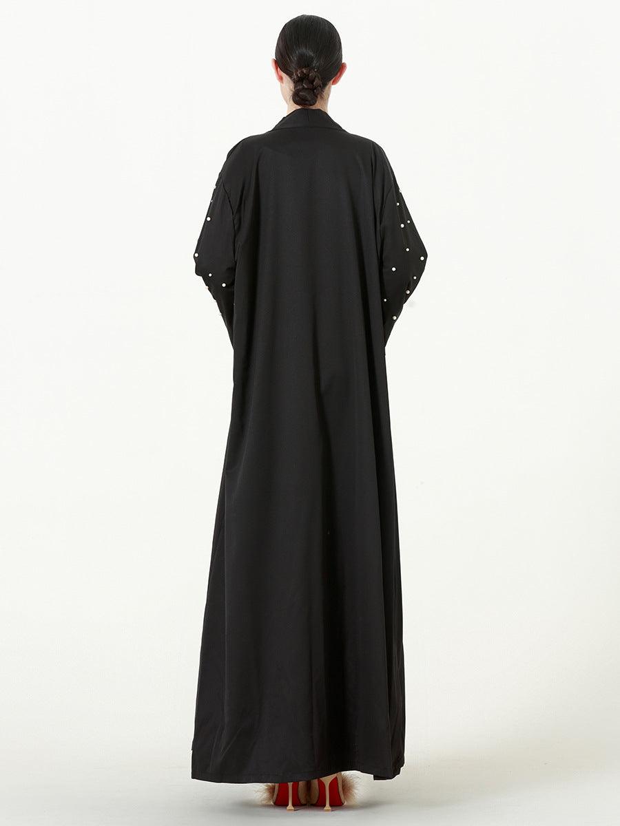 Buy NOW this Women's Retro Black Hollow Long Sleeve Dress / Abaya Set or other Abaya /Dress Set from Rawdah Al-Jennah