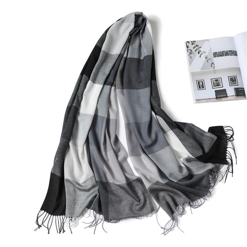 Hijab / Scarf - Thin Fashion Fringe Versatile Decorative Hijab / Scarf - Rawdah Al-Jennah