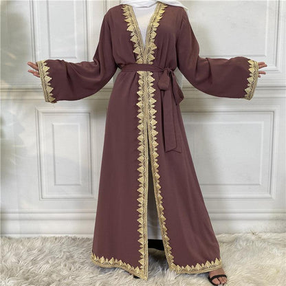 Buy NOW this Abaya - Casual, Elegant, Embroidered Lace Edges or other Abaya from Rawdah Al-Jennah