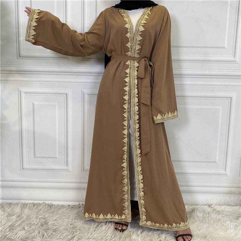 Buy NOW this Abaya - Casual, Elegant, Embroidered Lace Edges or other Abaya from Rawdah Al-Jennah