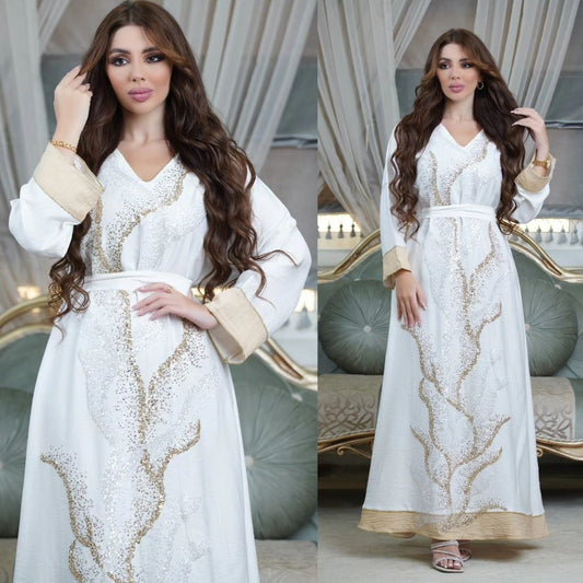 Buy NOW this Women's Jalabiya / Robe Sequin Embroider Fashion or other Jalabiya for Women from Rawdah Al-Jennah