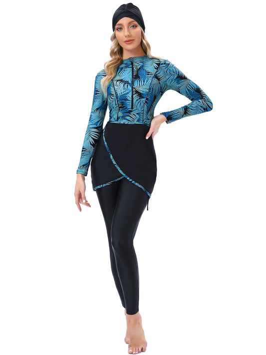 Buy NOW this Modest Women's Swimwear - Long Sleeve With Hat or other swimwear from Rawdah Al-Jennah